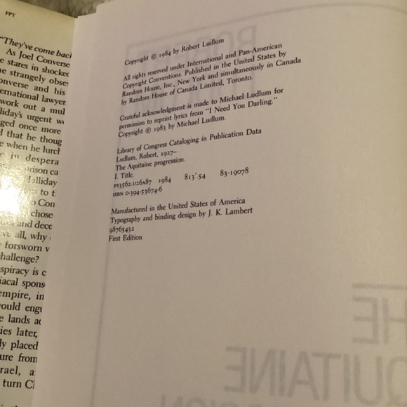 Robert Ludlum “The Aquitaine Progression” - Picture 3 of 6